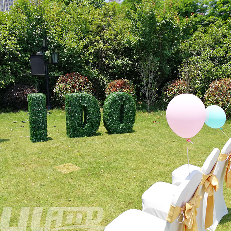 字母形狀的仿真植物