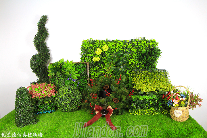 墻面綠化-仿真植物墻