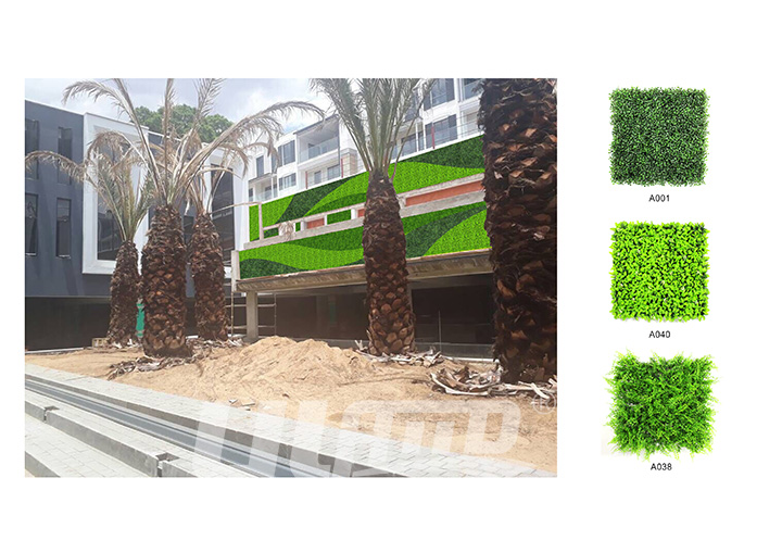 仿真植物墻設計