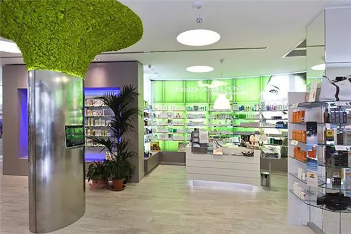 綠色永生苔蘚包柱子