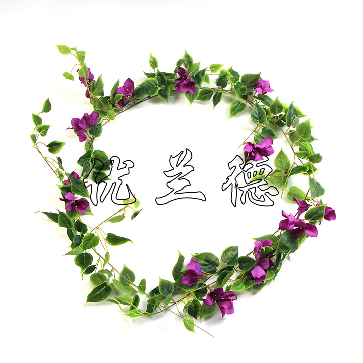 仿真藤條三角梅紫色