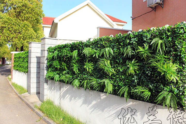 室外庭院植物隔斷墻