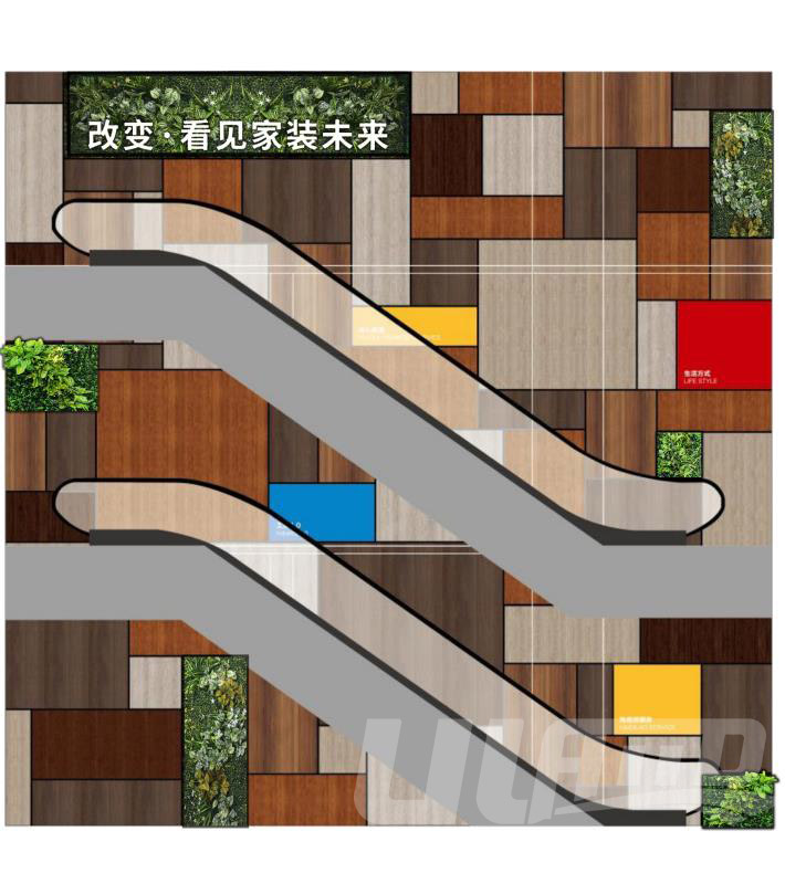 家居館仿真植物墻設(shè)計