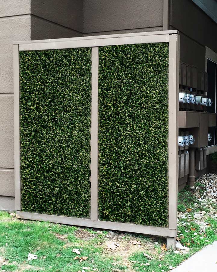 仿真植物墻遮擋