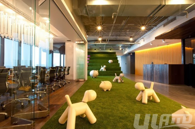 辦公室裝飾用仿真草坪