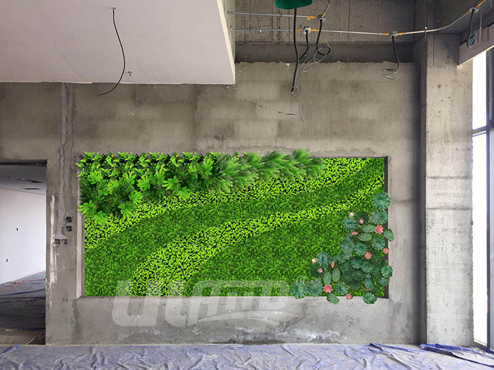 立體仿真植物墻設(shè)計(jì)