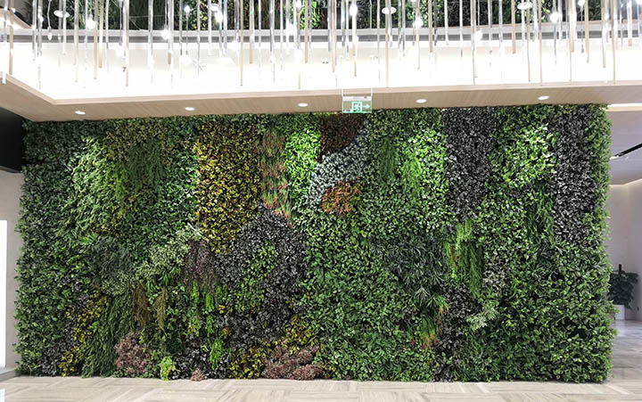 假綠植背景墻