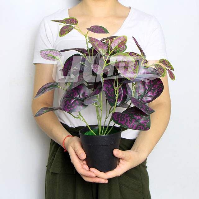 仿真小盆栽蔫紅蘿紫色