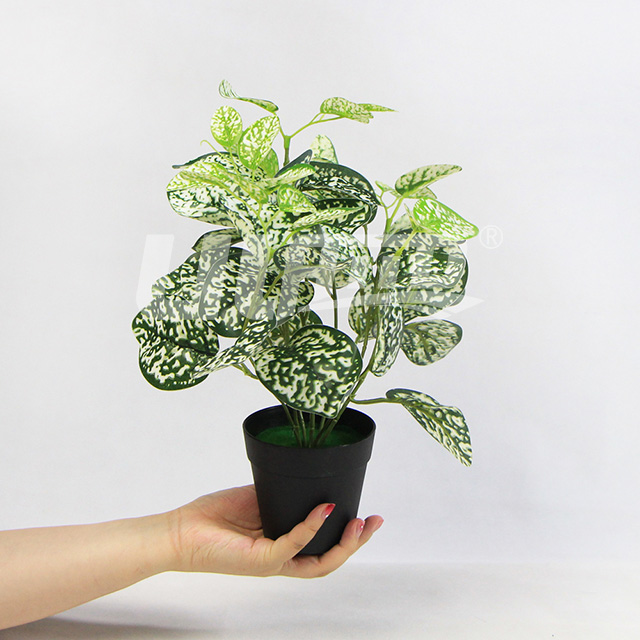 仿真植物小盆栽蔫紅蘿白色