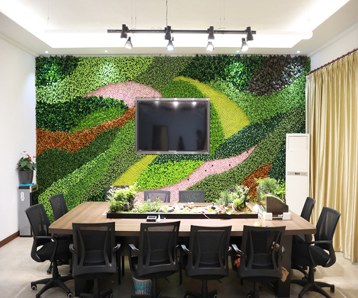 墻壁假綠植裝飾