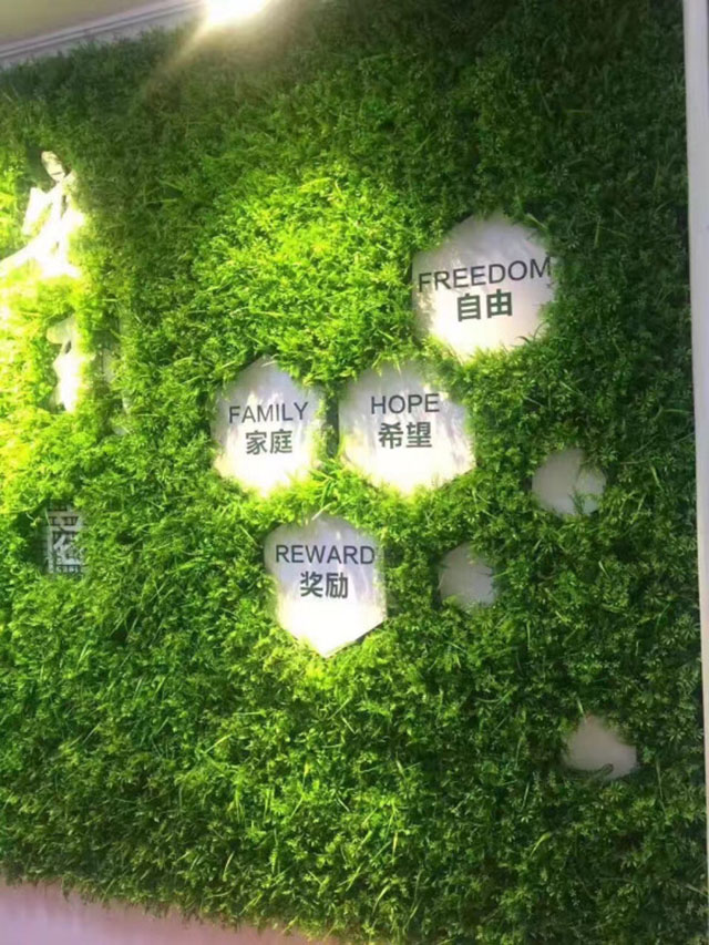 仿真植物墻背景